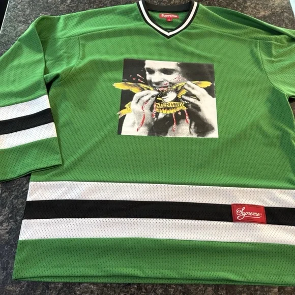 Supreme ANTIHERO Ozzy Hockey Jersey Size Large Shirt Pullover‎ new size L - Picture 3 of 8